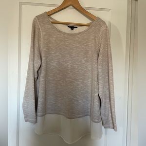 Coastal Grandma faux layered top